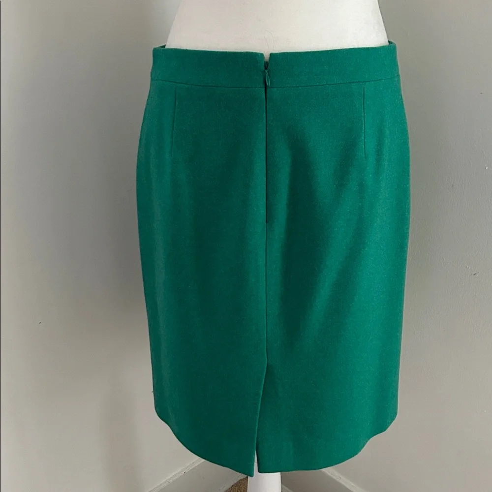 J. Crew Classic Jade Green Pencil Skirt sz 6 - Picture 4 of 6